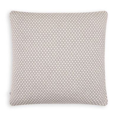 Cotton Knit Cushion Cover - Brick Grey