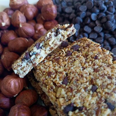 Set of 3 organic hazelnut and dark chocolate bars