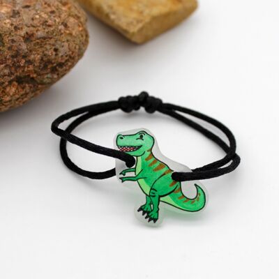 Bracelet Cordon Enfant Dinosaure