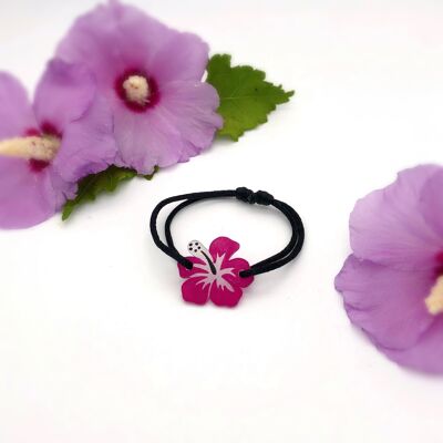 Hibiscus Flower Child Cord Bracelet