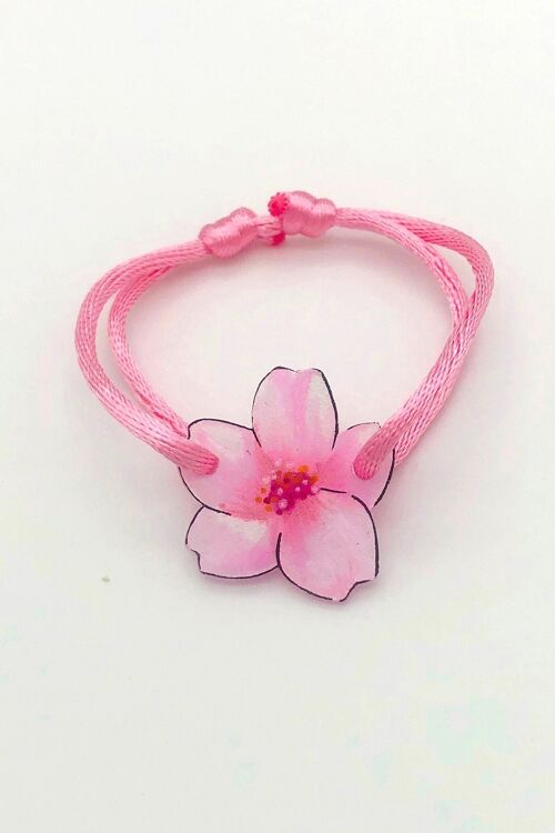 Bracelet Cordon Enfant Fleur de Cerisier