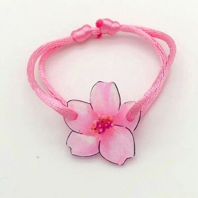 Bracelet Cordon Enfant Fleur de Cerisier