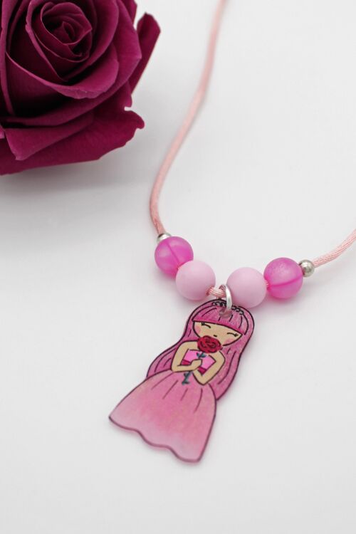 Collier Cordon Enfant La Princesse & La Rose