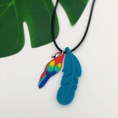 Papagei-Kind-Kordel-Halskette