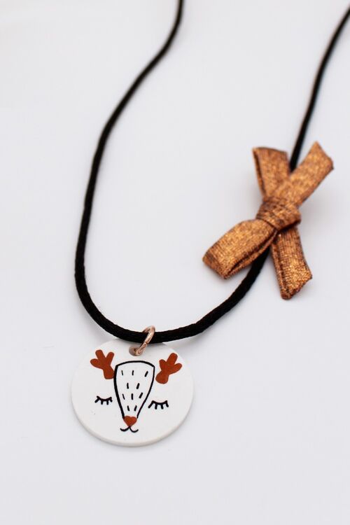 Collier Cordon Enfant Renne