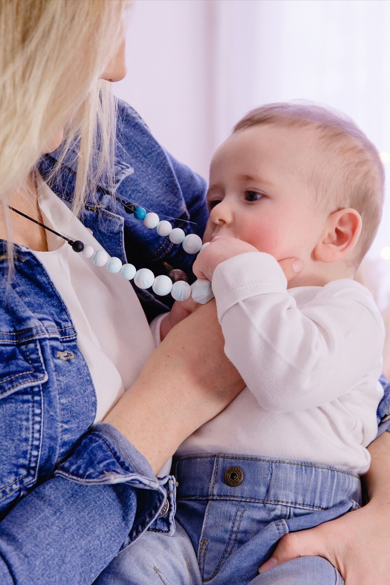 Tahitian Tide Mom Baby Halskette, Babytragen, Stillen, Flaschenfütterung, Zahnen, Geburtsgeschenk