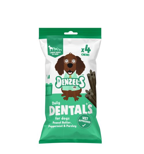 Daily Dentals Large: Peanut Butter 120g (Case of 10)