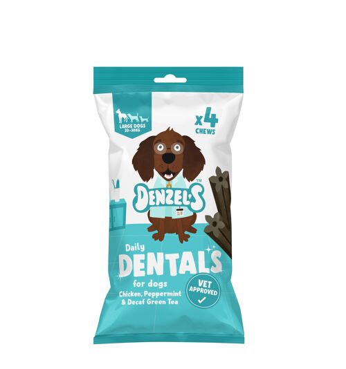 Daily Dentals for Large Dogs: Chicken 120g (Case of 10)