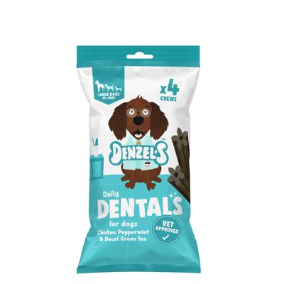 Daily Dentals for Large Dogs: Huhn 120 g (10er-Karton)