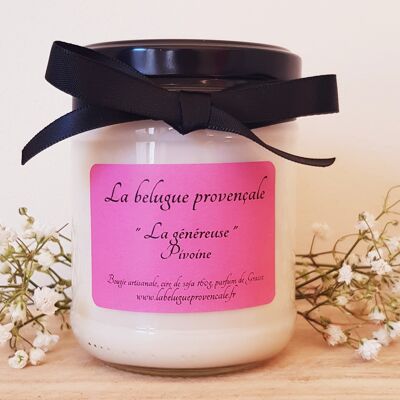 Peony Candle "The Generous"