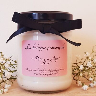 Pink candle "Princess Joy"