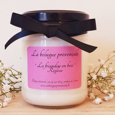 Liquorice candle "The wooden candy"