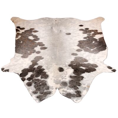 Cowhide Rug Cowhide Skin Natural Leather Grey & White Area Rug Animal print-2409