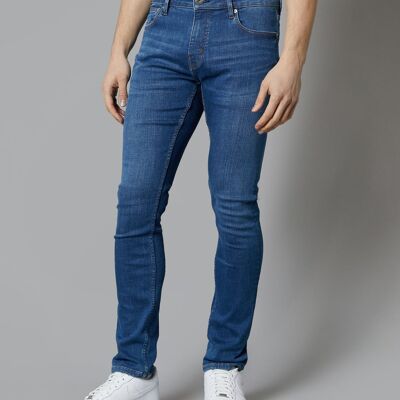 Jeans slim fit Dakota in blu medio