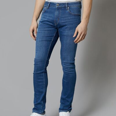 Jeans slim fit Dakota in blu medio