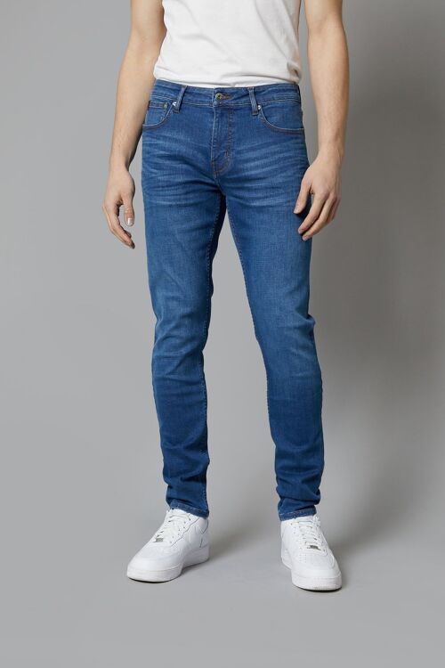 Florida Tapered Fit Jeans In Mid Blue