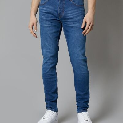 Florida Tapered Fit Jeans In Mid Blue