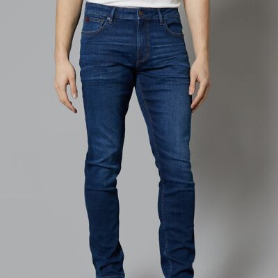 Florida Tapered Fit Jeans In Dark Blue