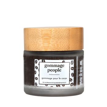 Gommage People - Gommage 3 en 1 à base de grains de cafés moulus - Corps - Exfoliant, hydratant, nourrissant - 30ml et 100ml 3