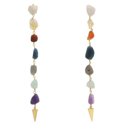 Multicolored Astral earrings