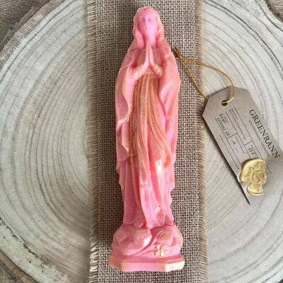 Madonna (Virgin Mary) in pearly pink gold wax