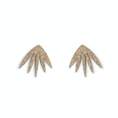 PETULA gold sequins earrings
