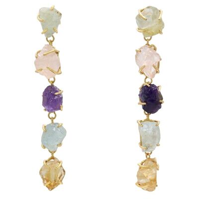 Multicolored Saint earrings