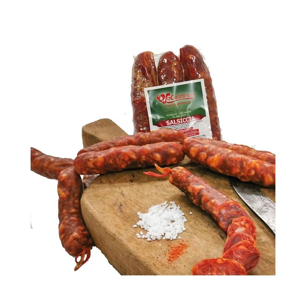 Gewürzte Wurst aus Kalabrien Gr 350
