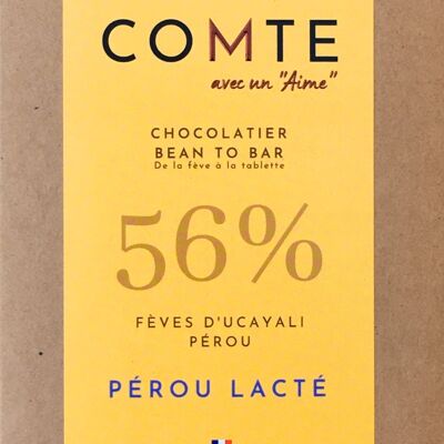 Chocolate con leche 56% Cacao de Perú - Ucayali