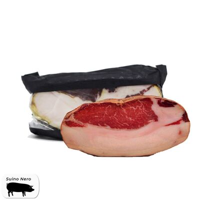 Seasoned larded fillet of black Calabrese pork from Aspromonte gr 700