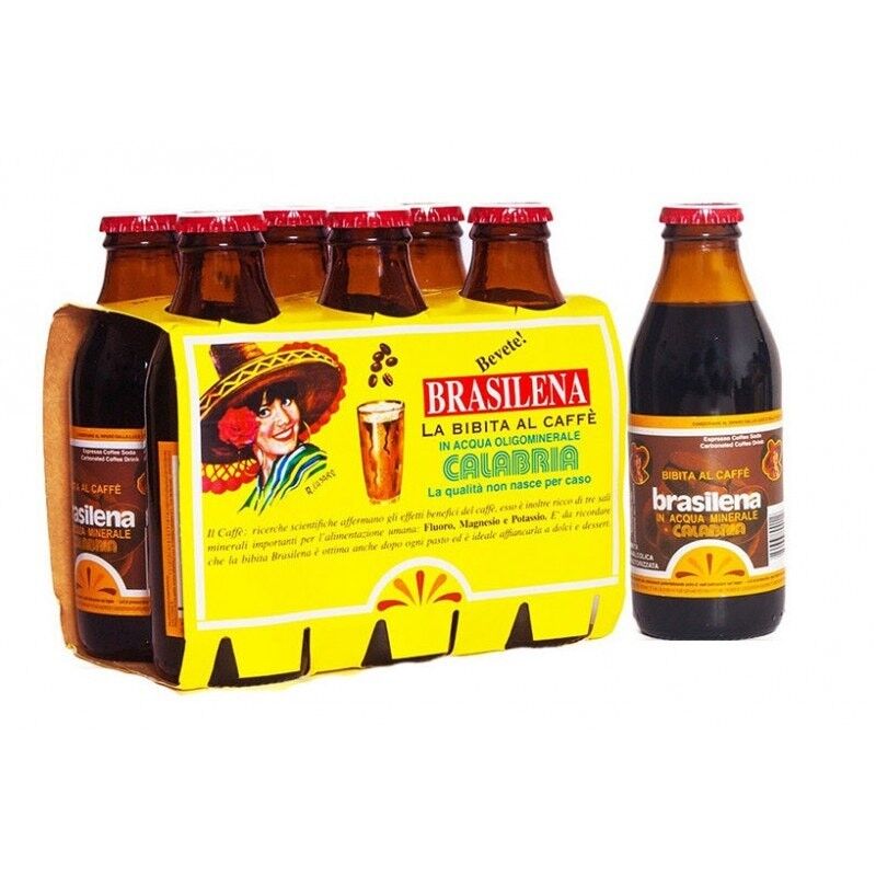 6 x Boisson gazéifiée au café Brasilena, bouteille 18 cl