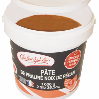 Caramelized pecan paste, in 1KG bucket