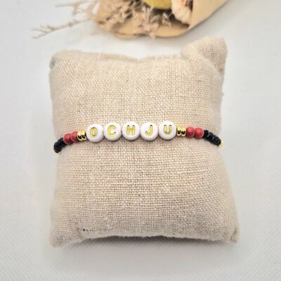 Natural Stones Bracelet "Ochju" (Black Spinel)