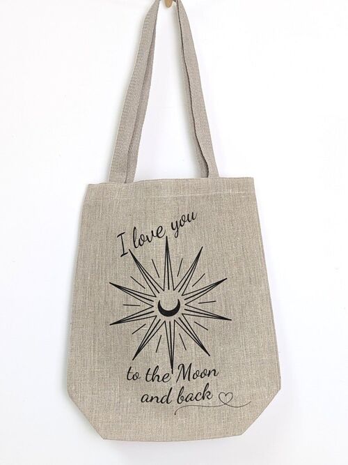 Rustic hemp tote bag