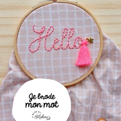 Creative kit: I embroider my Word [Hello]