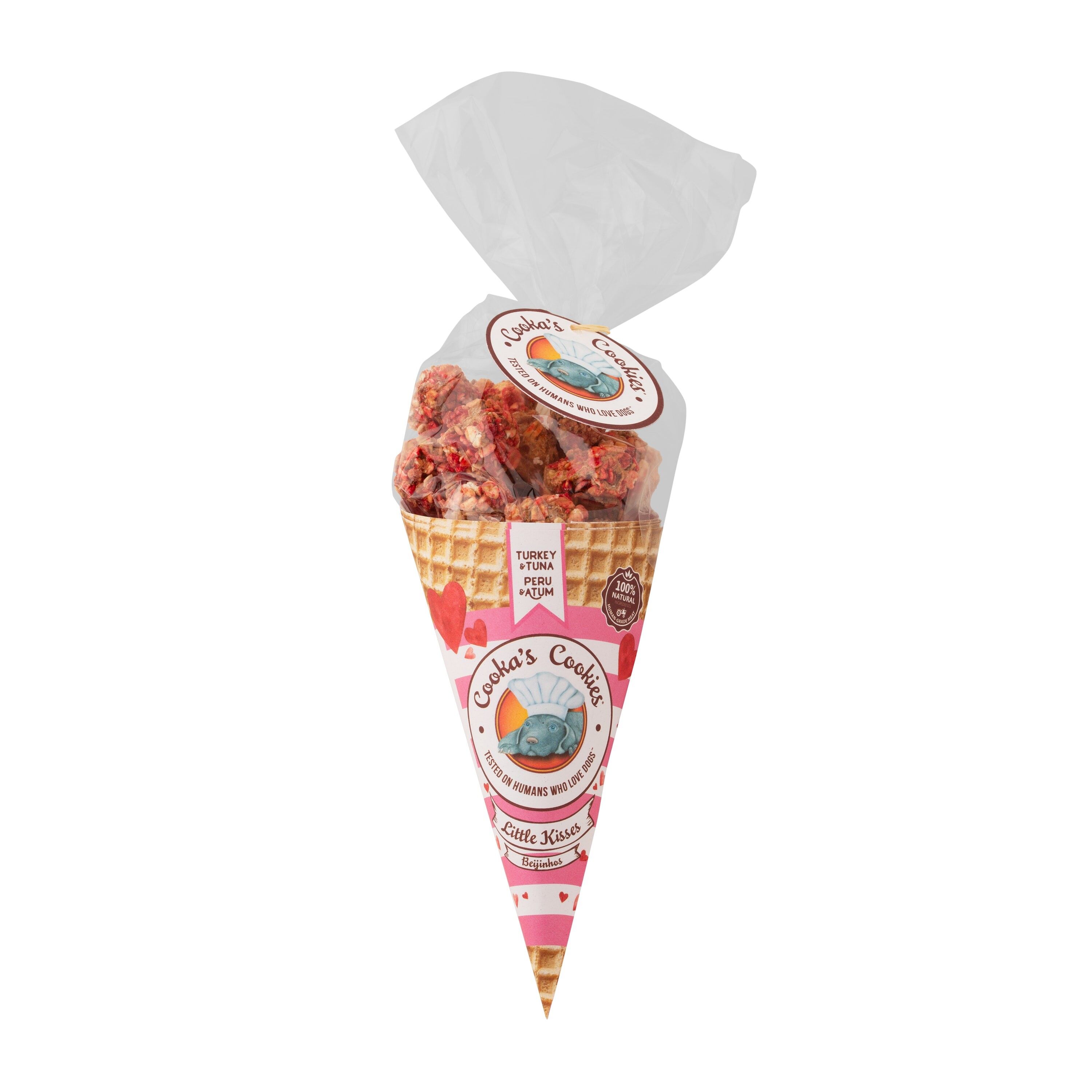 Baci rosa - Snack per cani al tacchino e tonno