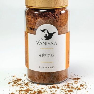 4 Spices: pepper, cinnamon, nutmeg, clove
