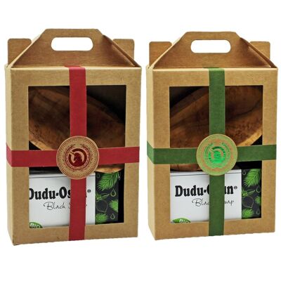 Gift Set "Dudu Osun - Olive Wood Bowl"