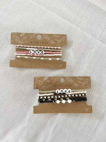 Set de 5 bracelets en perle miyuki - modèle TESS 12