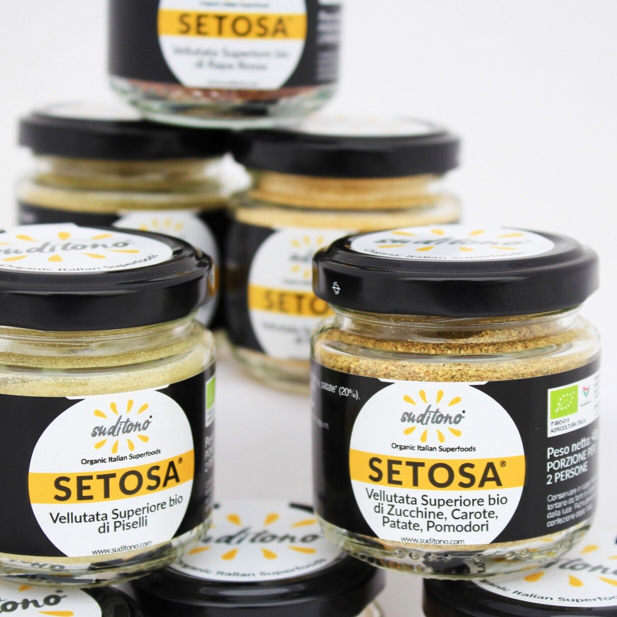 Bio-Suppe in Pulverform: SETOSA ERBSEN - 100% Gemüse