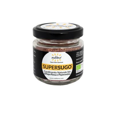 SUPERSUGO Beetroot and Chili Pepper - Condimento/salsa en polvo listo para usar para pasta casera