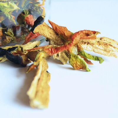 Organic dressing: PRIMORICCO Aubergines and peppers - vegetables and edible flowers, ideal for risottos, first courses