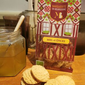 Biscuits Bio Miel Français et Épices - Sachet individuel de 130g