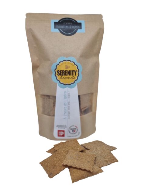 Biscuits apéritif: Crackers MAROILLES CUMIN