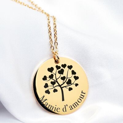 Granny of Love engraved necklace - 304 stainless steel