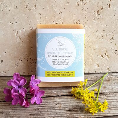 SEE BRISE - soap for face - demanding skin - with rose hip extract