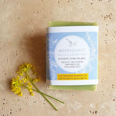 SEA TREASURE - soap for face and body - sensitive / dry skin - with algae extract