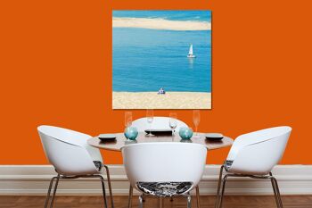 Papier peint : L'homme au bord de la mer - carré 1:1 - nombreuses tailles et matériaux - motif d'art photo exclusif comme image sur toile ou image sur verre acrylique pour la décoration murale 5
