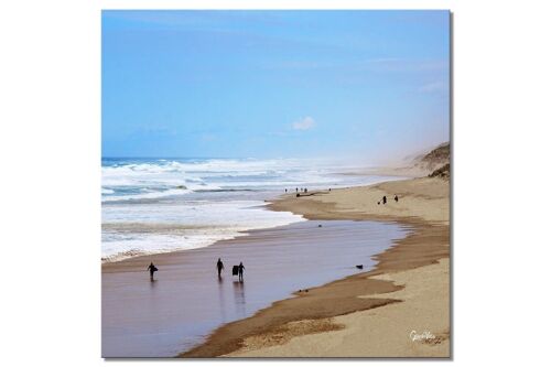 Wandbild: Frühling am Meer - Quadrat 1:1 - viele Größen & Materialien – Exklusives Fotokunst-Motiv als Leinwandbild oder Acrylglasbild zur Wand-Dekoration