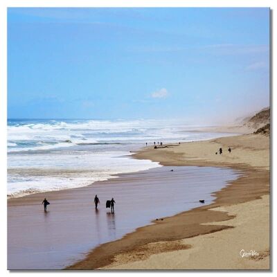 Mural: Spring by the sea - square 1:1 - many sizes & materials - exclusive photo art motif as a canvas or acrylic glass picture for wall decoration